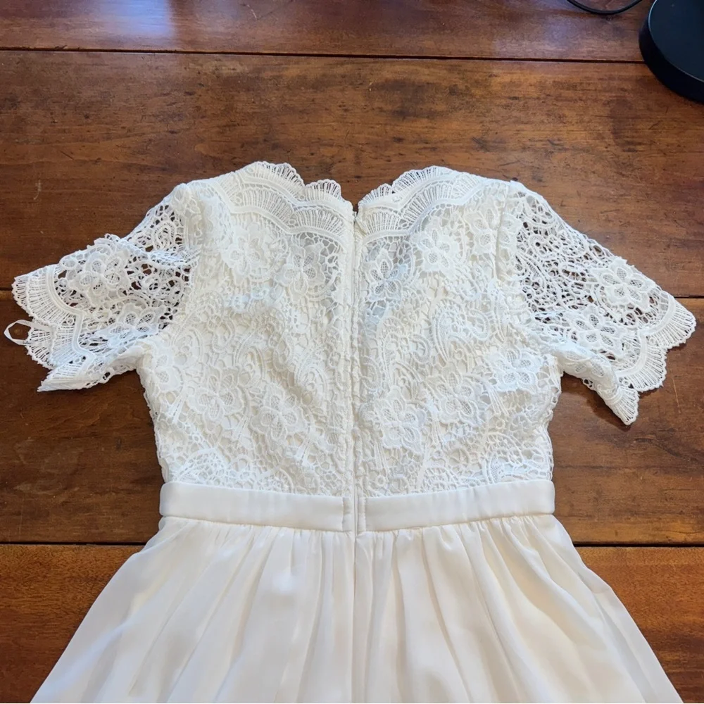 Lulu's White Lace Mini Dress - Picture 6 of 8